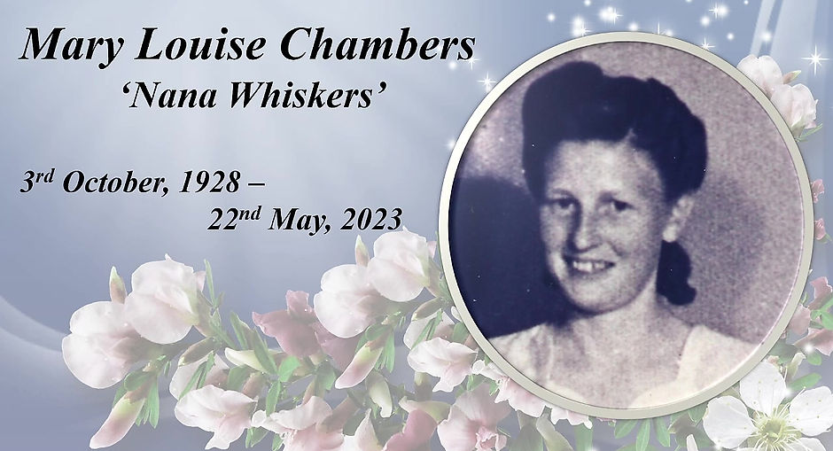 Funeral Service in Loving Memory of Mary Louise Chambers